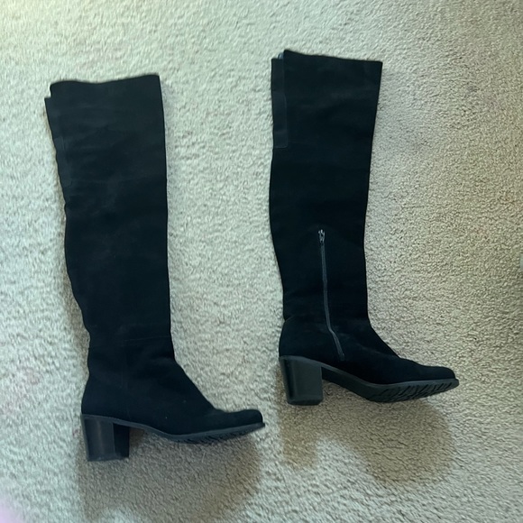 Brand new black suede Stuart Weitzman Over the Knee Boots - Picture 4 of 6